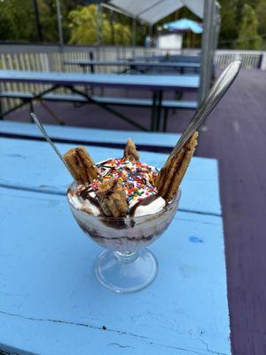 Churro ice cream