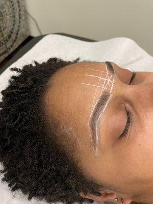 Brow  shaping "mapping"