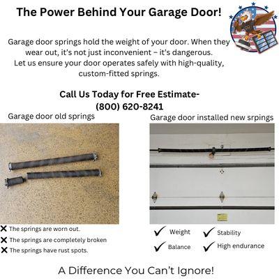 Springs -The power behind your garage door!