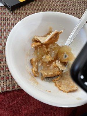 Apple pie with mold