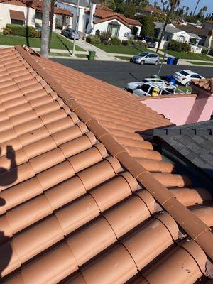 Brand new two piece tile roof