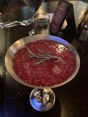 Raspberry Rosemary Cosmo