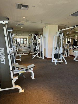 Fitness center is located above Kihei Caffe