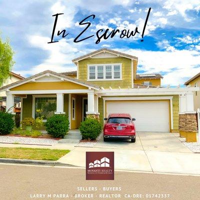 Chula Vista 91915 Home In Escrow!