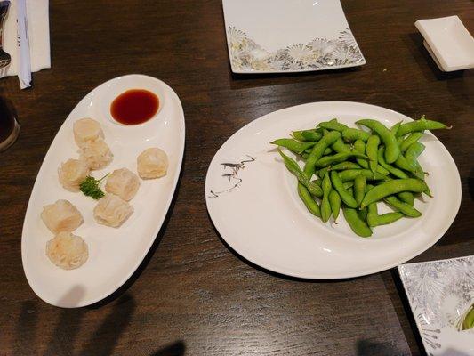 Shrimp Shumai, Edamame