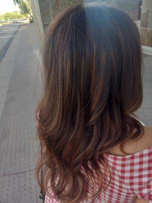 Copper balayage by Patricia, $144