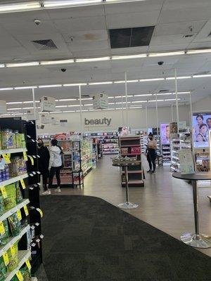 Beauty products section