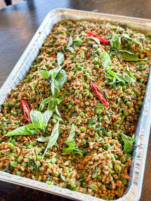 SPICY BASIL WITH GROUND CHICKEN