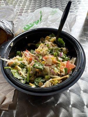 Chop chop turkey salad. The bomb.