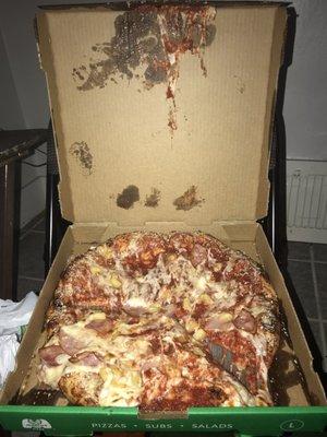 A large pizza