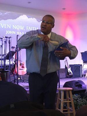 Pastor Michael is ALWAYS bringing a visual demonstration