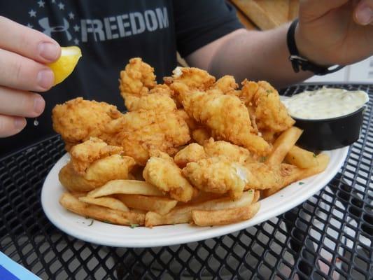 Fish and Chips! YUM! Not as good as London, but darn close... could use a little more flavor.