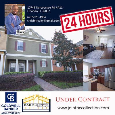 Under contract in just 24 hours!