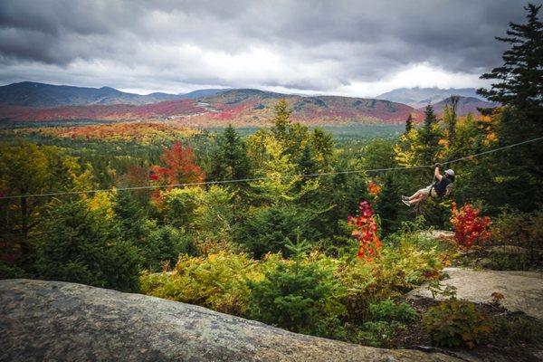 Beautiful ziplining views