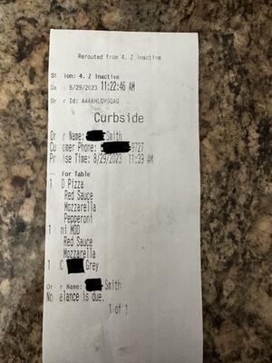 Hey MATT, here is my receipt. Two pizzas and neither of them say BBQ sauce or chicken.