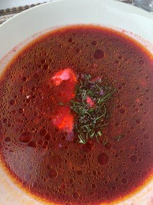 Borscht...delicious!!!!