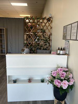 Front desk at Healthy Foot Massage