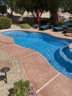 The end result, functioning clean pool.