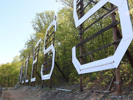 Iconic sign at Endless Caverns RV Resort in New Market, Virginia