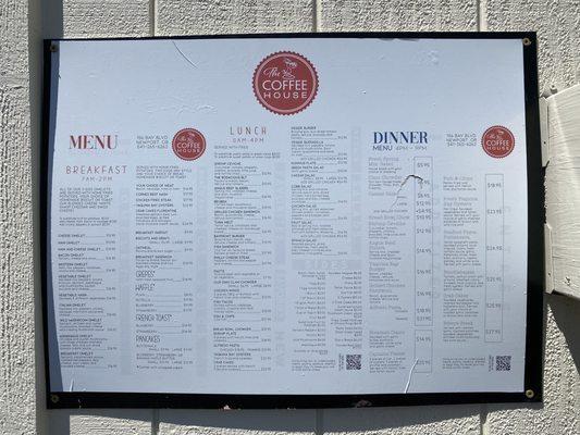 2023 Menu