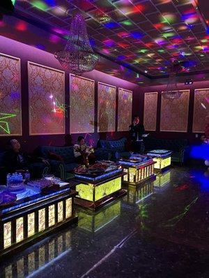 Karaoke with large private rooms