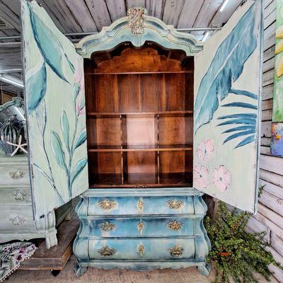 Tropical Painted Armoire . Requested by our client