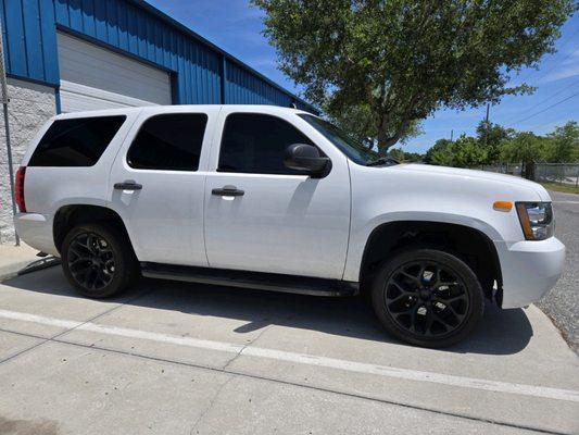 my 2014 Tahoe done perfect.    It felt cooler on the way home to Ocala....