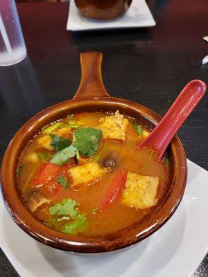 Tom Yum with tofu