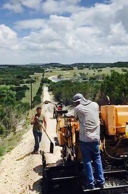 Preparing road for Asphalt