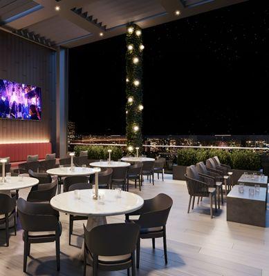 Come experience one of the last unobstructed views of Atlanta on our rooftop terrace