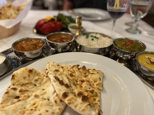 Vegetarian Thali plate