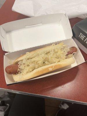 Sauerkraut dog