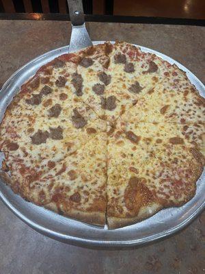 Thin Crust Cheese Pizza