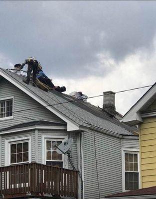 Complete tear off shingle roof