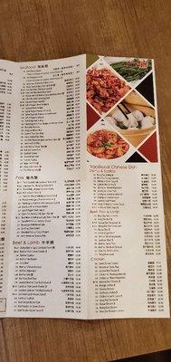 Regular menu 2/3