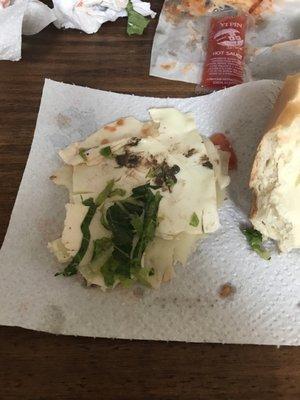 Dirt on the sandwich