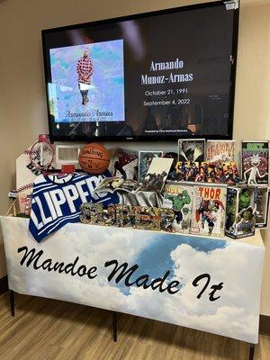 Our beloved Armando, "MANDOE MADE IT"