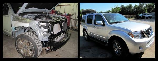 Before and After Nissan Pathfinder