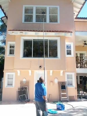 Water Fed Pole Window Cleaning