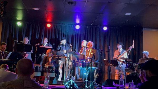 Pete Escovedo band performing at Camila's Jazz Club 9/7/24