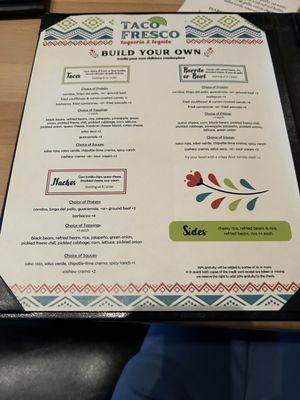 Food menu