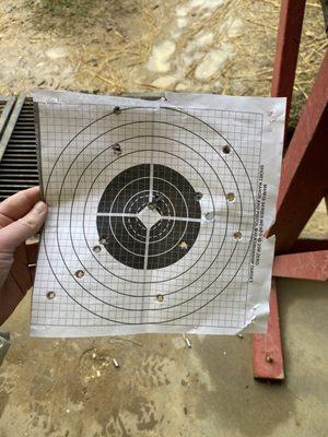 First time at 100 yards