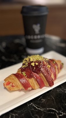 Raspberry Pistachio Croissant