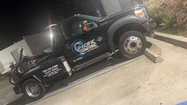 The company tow truck