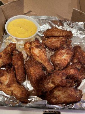 Traditional Bone-In Wings, Garlic Parmesan sauce on side