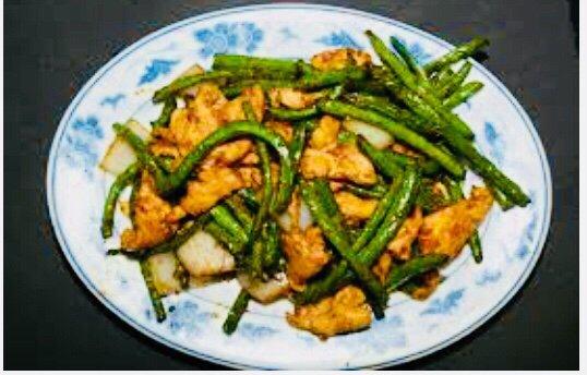 Chicken with string beans