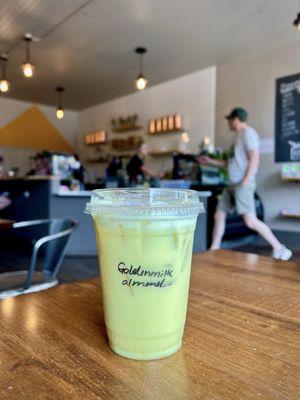 Golden Milk Latte (with almond milk)