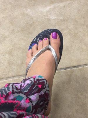 Pedi on this rainy afternoon!