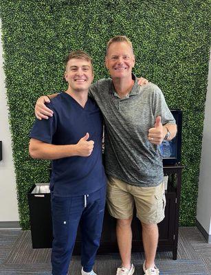 Me & Dr Beckett!  The best Chiro in Middle TN!  He keeps me in line.  If you need someone who really has your back call today!