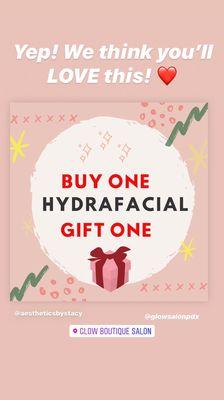 This is the best deal for signature Hydrafacial that you'll find right now. For Black Friday only.